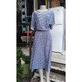 Vintage Floral Summer Dress Size 16