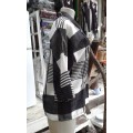 Vintage 1980s Black And White Mod Jacket Blazer Size 10