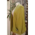 Vintage 1990s Lime Green Pocket Blazer Cotton Wool Mix Size 10 to 12
