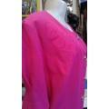 Vintage 1980s Rhaspberry Pink Linen Mix Blazer By KARISMA Size 20
