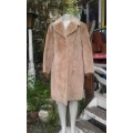 Original Elegant 1960s Faux Fur Golden Mink Coat Size 12 to 14 excellent condition