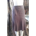 Woolworths Brown Wool Panel Skirt Size 12