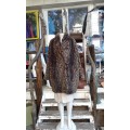 Vintage 1980s Faux Fur Leopard Coat Size 16 to 18