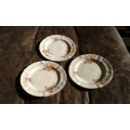 Set Of 3 Royal Doulton Maytime V.2337 Side Tea Plates Diameter 16cm