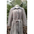 Finest Quality Stunning Horst Mandel Wool German Designer Winter Coat With Belt size 14 to 16