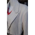 Exquisite Vero Moda Cream White Designer Blazer With Belt Size 12 to 14
