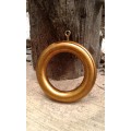 Large Gold Curtain PVC Rod Rings 10 Rings Per Pack 65mm inside diameter 105mm outside diameter