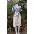 Vintage 1960s Floral Print Dress With Belt