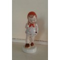 Antique Royal Dux Harvest Girl Porcelain Figurine No.5 Czechoslovakia 14cm Height Marked And Label