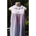 Vintage Lavender Original 1960s Chiffon Baby Doll Camisole Night Gown