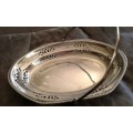 Silverplated Vintage Fruits Sweets Basket In Very Good Condition