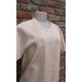 Vintage Original 1960s Rockabilly Creme White Sweater By Sweater Girl Size 12 to 14