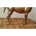 Vintage Mid Century Modern Large Solid Arabian Horse Brass Figurine Beautifully Crafted