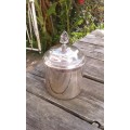 Silver Plated Sugar Bowl With Lid Marked