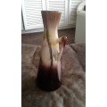 Vintage Mid Century Modern Majolica High Glazed One Handle Vase