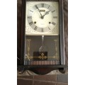 Rare German Kienzle Vintage Rhythm 30 Day Retro Wall Clock With Keys