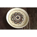 Vintage Mid Century Modern Ceramic Handpainted Serving Platter Marked 27cm diameter