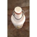 Vintage Ceramic Sailship Beer Bottle
