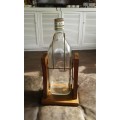 Rare Vintage 1 Gallon Johnny Walker 1960s Bottle With Built In Pourer Wooden Stand Original Lid