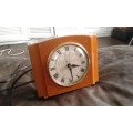 Westclox Wooden Maple Wood Mantel Electric Alarm Clock Sheraton Made In U.S.A La Salle
