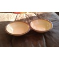 2 Vintage Mid Century Arita Country Kitchen Japanese Stoneware Desert Or Soup Bowls