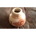 Vintage Mid Century Modern Handpainted Ceramic Majolica Vase