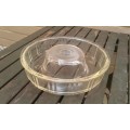 Vintage Queen Anne Heavy Glasbake Glass Ring Baking Dish Jelly Mold U.S Patent