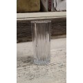 Vintage Mid Century German Lead Crystal Clear Art Glass Vase