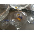 Vintage 1960s BABYCHAM Leaping Fawn Bambi Champagne Cocktail Coupes Retro Glasses