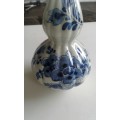 Rare Vintage Holland Afrika Lun V.N.S Royal Delft Blue Small Ocean Liner Table Vase 1930s