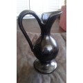 Vintage Unusual Mid Century Modern Black Drostdy Ware Pitcher Jug Greek Inspired