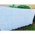 White Vintage Hand Crochet Bedspread/bed cover