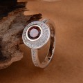 2CT Natural Ruby Sterling Silver Ring
