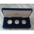 Rare 1988 silver R1 proof set of 3 coins (mintage: 3388)