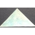 1885 +63 blue four pence c.o.g h triangle fine margins used ,no hinge,no gum.