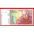 Bargain  1992 SPAIN 2000 Pesetas Banknote - AUNC.