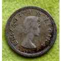 3 Pence 1953 South Africa AUNC