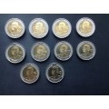 20 X Top Mixed 5 Rand Coins A/UNC  incl. used  collection book.
