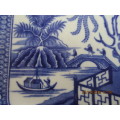 Burleighware 'Willow' pattern serving plate - circa 1920's - 285 mm long