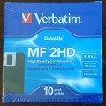Sealed Verbatim Datalife MF 2HD - High Density 3.5" Microdiscs (Stiffy Diskettes)