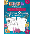 Cute Animals Letter Tracing Handwriting Coloring Practice Book - PDF