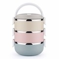 3 layer 2.1Litre Stainless Steel Lunchbox