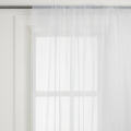 *BEAUTIFUL WHITE PLAIN VOILE CURTAIN *5 METRES WITH A 218 DROP!!