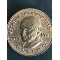 Gandhi bronze medallion *international shipping`8