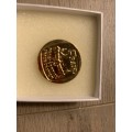 Mandela Inauguration R5 Gilded proof coin