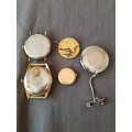 !!! Crazy R1 start !!! Collectors Assortment of watch faces, including a Roamer and Rotary