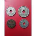 !!! Crazy R1 Start !!! Rare and valuable 1907 - 1913 German East Africa coins