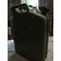 USED MILITARY STEEL 20 liter JERRY CANS - USED ON ONE 4X4 TRIP ONLY TO CARRY DIESEL - R120 EACH