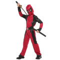 Kids Cosplay Halloween party Little Boy Death ninja  Suit