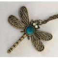 **BEAUTIFUL DRAGONFLY PENDANT WITH CHAIN**